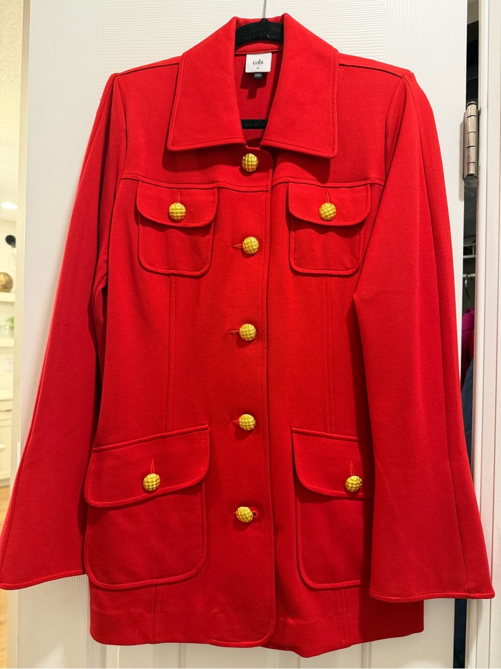 CAbi Broadcast Classic Jacket with Gold Buttons NWOT Size M